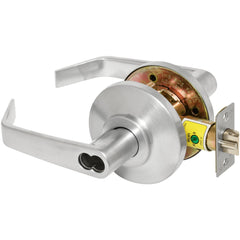 Lever Locksets; Lockset Type: Storeroom; Key Type: Keyed Different; Back Set: 2-3/4; Cylinder Type: Less Core; Material: Metal; Door Thickness: 1-3/8 to 2; Finish: Satin Chrome