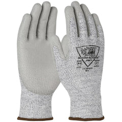 Cut, Puncture & Abrasion-Resistant Gloves: PiP 713DGU, Size Large, ANSI Cut A4, ANSI Puncture 2, Polyurethane, PolyKor