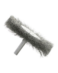 2″ Diameter × 0.312″ Width, Carbon Steel, 0.012″ Crimped Bristle, Wheel Brush