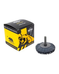 2″ Diameter × 1/2″ Width, 500 Grit, Silicon Carbide, 0.018″ Crimped Bristle, Wheel Brush