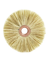 2 1/2″ Diameter × 3/8″ Width, Tampico,  Crimped Bristle, Wheel Brush