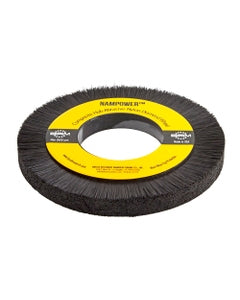 200 mm Diameter × 0.591″ Width, 600 Grit, Diamond, 0.012″ Crimped Bristle, Wheel Brush