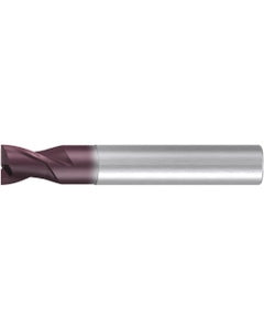 Chamfer End Mill; 3.5 mm Dia. × 4 mm LOC × 6 mm Shank Dia. × 50 mm OAL ; 2 FL ; Carbide ; AlTiN ; Series 2510A