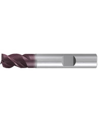 Square End Mill; 11.7 mm Dia. × 12 mm LOC × 12 mm Shank Dia. × 73 mm OAL ; 3 FL ; Carbide ; AlTiN ; Series 2517A