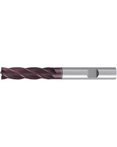 Chamfer End Mill; 12 mm Dia. × 48 mm LOC × 12 mm Shank Dia. × 107 mm OAL ; 5 FL ; Carbide ; AlTiN ; Series 2529A