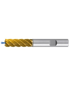 Square End Mill; 20 mm Dia. × 60 mm LOC × 20 mm Shank Dia. × 125 mm OAL ; 5 FL ; Carbide ; TiAlN+TiN ; Series 2539TZ