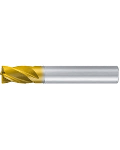 Square End Mill; 5/16″ Dia. × 1/2″ LOC × 5/16″ Shank Dia. × 2″ OAL ; 4 FL ; Carbide ; TiAlN+TiN ; 0.005″ R