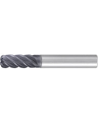 ‎Corner Radius End Mill; 3/4″ Dia. × 1-7/8″ LOC × 3/4″ Shank Dia. × 5″ OAL ; 4 FL ; Carbide ; AlCr ; 0.06″ R