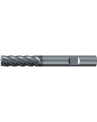 ‎Square End Mill; 1/2″ Dia. × 1-1/2″ LOC × 1/2″ Shank Dia. × 3-3/4″ OAL ; 5 FL ; Carbide ; AlCr ; Series 2573L