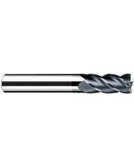 ‎1/4″ Cutting Dia. × 1/4″ Shank Dia. × 1/2″ LOC × 2-1/4″ OAL, 4 Flute, Carbide, Polychrom, Square Endmill, Favora