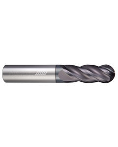 0.3125″ Dia. × 0.3125″ Shank × 1″ DOC × 2.5″ OAL, APLUS, 4 Flute, Ballnose End Mill