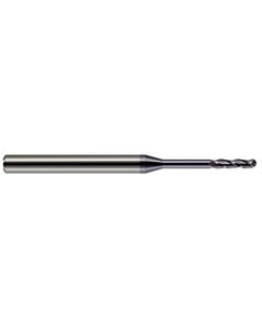 ‎1/32″ Dia. × 0.155″ LOC × 1/8″ Shank Size × 2-1/2″ OAL, 3 Flute, Carbide, TiAlN, Ballnose Endmill