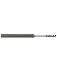 ‎1/32″ Dia. × 0.155″ LOC × 1/8″ Shank Size × 2-1/2″ OAL, 3 Flute, Carbide, Uncoated, Ballnose Endmill