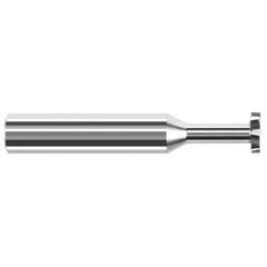 Keyseat Cutter, 5/32″ Dia. × 3/16″ Shank Dia. × 3/32″ CW × 2″ OAL, 6 Teeth, Carbide, Round Shank, Uncoated, Specialty Profiles