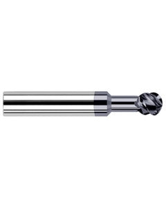 ‎3/32″ Dia. × 0.079″ LOC × 1/8″ Shank Size × 1-1/2″ OAL, 2 Flute, Carbide, TiAlN, Ballnose Endmill