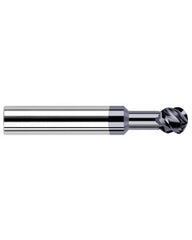 ‎1/8″ Dia. × 0.107″ LOC × 1/8″ Shank Size × 1-1/2″ OAL, 4 Flute, Carbide, TiAlN, Ballnose Endmill