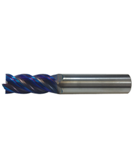 ‎L9702 - 18 mm Dia. × 38 mm LOC × 18 mm Shank Dia. × 100 mm OAL, 4 Flutes, Carbide, AlTiN Coating, Square End Mill