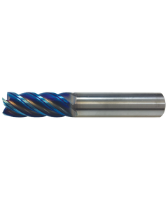 ‎L9705 - 3/4″ Dia. × 3-1/4″ LOC × 3/4″ Shank Dia. × 6″ OAL, 5 Flutes, Carbide, AlTiN Coating, Square End Mill