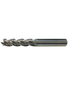 ‎L9718 - 5 mm Dia. × 11 mm LOC × 5 mm Shank Dia. × 57 mm OAL, 3 Flutes, Carbide, Bright Coating, Square End Mill