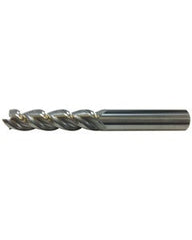 ‎L9717 - 5/16″ Dia. × 1″ LOC × 5/16″ Shank Dia. × 3″ OAL, 3 Flutes, Carbide, Bright Coating, Square End Mill