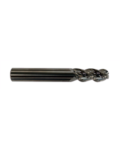 ‎L9721 - 3/8″ Dia. × 1″ LOC × 3/8″ Shank Dia. × 2-1/2″ OAL, 3 Flutes, Carbide, Bright Coating, Ball Nose End Mill