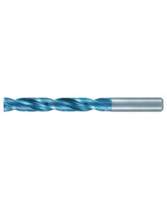 1.6 mm Dia. × 3 mm Shank Dia. × 60 mm OAL, 180 Degrees, 5xD, 2 Flutes, Aqua Revo D, Solid Carbide Drills