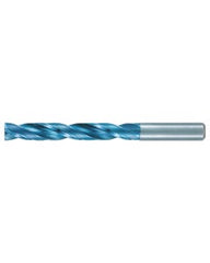 1.7 mm Dia. × 3 mm Shank Dia. × 60 mm OAL, 180 Degrees, 5xD, 2 Flutes, Aqua Revo D, Solid Carbide Drills