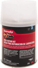 3M - 4 Piece Body Repair Kit - 16 oz Body Filler, .50 oz Cream Hardener, Metal Body Patch, Spreader - Caliber Tooling