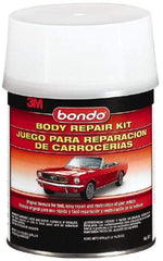 3M - 4 Piece Body Repair Kit - 32 oz Body Filler, .75 oz Cream Hardener, Metal Body Patch, Spreader - Caliber Tooling