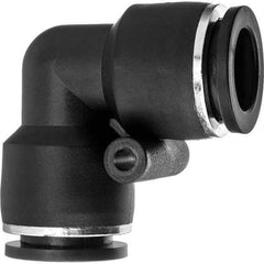 Value Collection - 12mm OD, Nylon Push-to-Connect Union Elbow - 150 Max psi, Black - Caliber Tooling