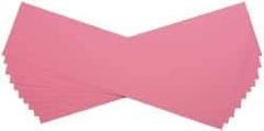 Made in USA - 10 Piece, 5" Wide x 20" Long Plastic Shim Stock Sheet - Pink, ±10% Tolerance - Caliber Tooling