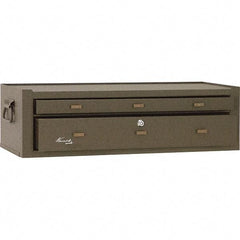 Kennedy - 2 Drawer Brown Drawer Chest Base - 28-1/8" Wide x 7-7/8" High x 9-5/8" Deep, Use with Chests 526, 52611 - Caliber Tooling