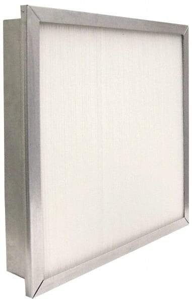 PrecisionAire - 12" Noml Height x 24" Noml Width x 4" Noml Depth, 80 to 85% Capture Efficiency, Wireless Pleated Air Filter - MERV 13, Fiberglass, Integrated Metal Frame, 1,000 CFM, For Precisionaire Type 9 Holding Frame - Caliber Tooling