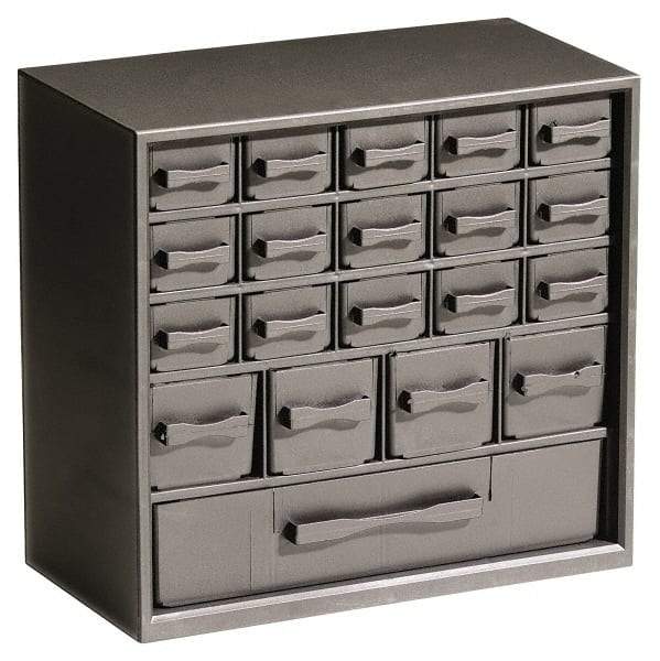 Flambeau - 20 Drawer, Small Parts Cabinet w/Conductive Drawers - 6" Deep x 12" Wide x 11-1/4" High - Caliber Tooling