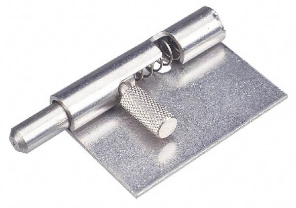 Made in USA - 1-3/4" Long x 1" Wide x 0.05" Thick, Keeper Hinge - Stainless Steel - Caliber Tooling