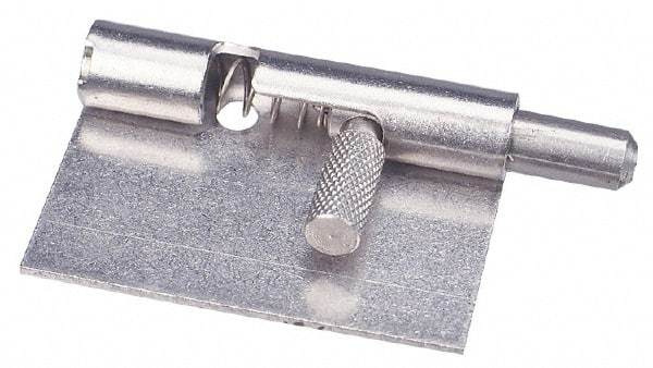 Made in USA - 1-3/4" Long x 1" Wide x 0.05" Thick, Keeper Hinge - Stainless Steel - Caliber Tooling