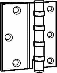 Stanley - 5" Long Steel Commercial Hinge - Caliber Tooling