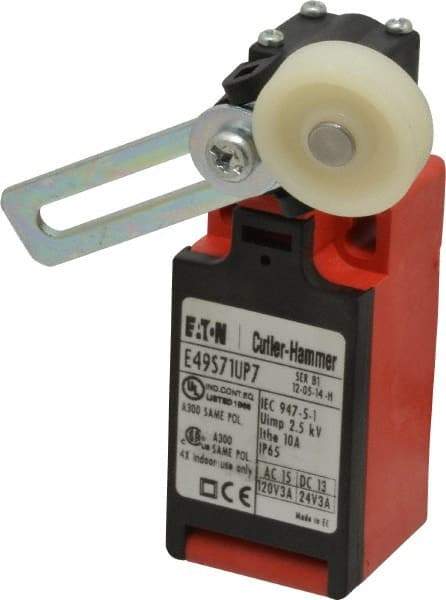 Eaton Cutler-Hammer - SPDT, NC/NO, 500 Volt, Screw Terminal, Roller Lever Actuator, General Purpose Limit Switch - 4, 13, 4X, 6P NEMA Rating, IP65 IPR Rating, Screw Mount - Caliber Tooling