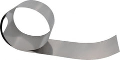 Made in USA - 50 Inch Long x 6 Inch Wide x 0.005 Inch Thick, Roll Shim Stock - Stainless Steel - Caliber Tooling