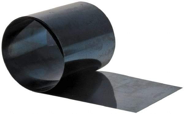 Made in USA - 2.50 m Long x 150 mm Wide x 0.2 mm Thick, Roll Shim Stock - Steel - Caliber Tooling