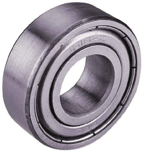 Value Collection - 1-1/4" Bore Diam, 2-9/16" OD, Double Shield Semi Ground Extra Light Radial Ball Bearing - 11/16" Wide, 1 Row, Round Bore, 2,616 Lb Static Capacity, 4,386 Lb Dynamic Capacity - Caliber Tooling