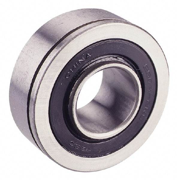 Value Collection - 7/8" Bore Diam, 2" OD, Double Seal Semi Ground Extra Light Radial Ball Bearing - 1 Row, Round Bore, 1,096 Lb Static Capacity, 2,040 Lb Dynamic Capacity - Caliber Tooling