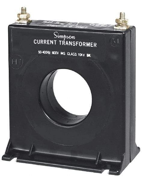 Simpson Electric - 150 Amp AC Input, 60 Hz, Panel Meter Current Transducer - 20, Screw Terminal, For Use with AC Ammeter - Caliber Tooling