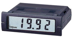 Simpson Electric - 3-1/2 Digits, Digital LCD, DC mV, Panel Meter - 4-440 Hz, 10 Megohms, 250 VAC, Red - Caliber Tooling