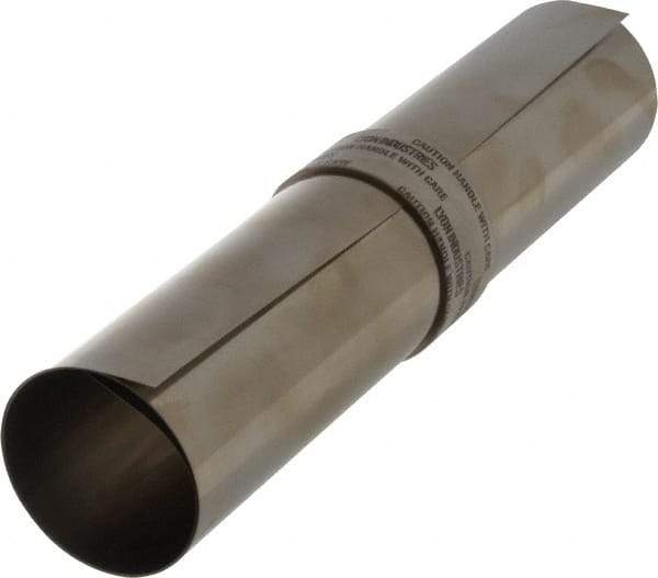 Made in USA - 50 Inch Long x 12 Inch Wide x 0.006 Inch Thick, Roll Shim Stock - Stainless Steel - Caliber Tooling