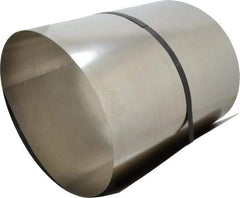 Made in USA - 50 Inch Long x 12 Inch Wide x 0.02 Inch Thick, Roll Shim Stock - Stainless Steel - Caliber Tooling