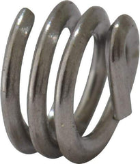 Heli-Coil - #4-40 UNC, 0.112" OAL, Free Running Helical Insert - 2-3/4 Free Coils, Tanged, 304 Stainless Steel, Bright Finish, 1D Insert Length - Caliber Tooling