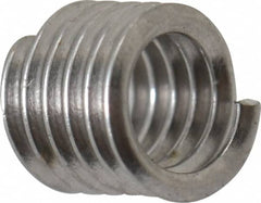 Heli-Coil - #5-40 UNC, 0.188" OAL, Free Running Helical Insert - 5-1/2 Free Coils, Tanged, 304 Stainless Steel, Bright Finish, 1-1/2D Insert Length - Exact Industrial Supply