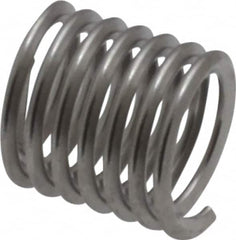 Heli-Coil - #10-32 UNF, 0.285" OAL, Free Running Helical Insert - 6-7/8 Free Coils, Tanged, 304 Stainless Steel, Bright Finish, 1-1/2D Insert Length - Caliber Tooling