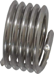 Heli-Coil - 1/4-28 UNF, 1/4" OAL, Free Running Helical Insert - 5 Free Coils, Tanged, 304 Stainless Steel, Bright Finish, 1D Insert Length - Caliber Tooling